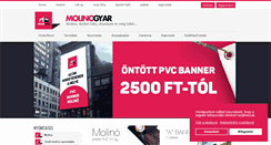 Desktop Screenshot of molinogyar.hu